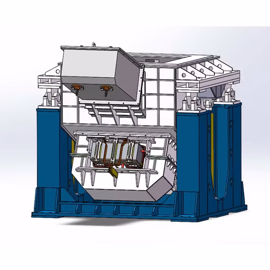 Forno fusorio elettrico a conduzione per colata continua orizzontale per ottone/rame